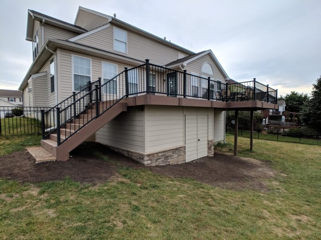 outdoor deck build