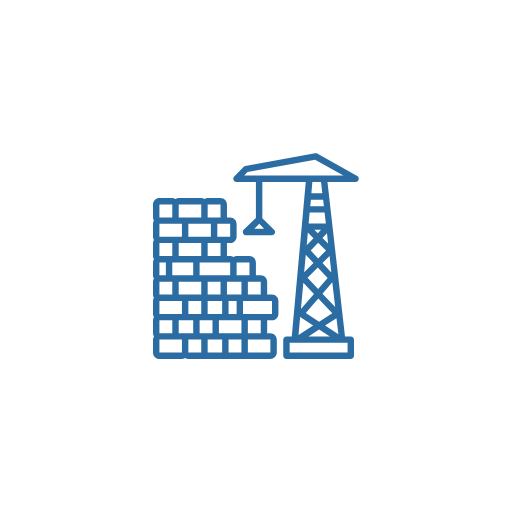 business space reconstruction icon